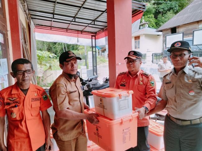 Kunjungan BPBD Provinsi Sumatera Barat di Nagari Koto Sani, Kecamatan X Koto Singkarak