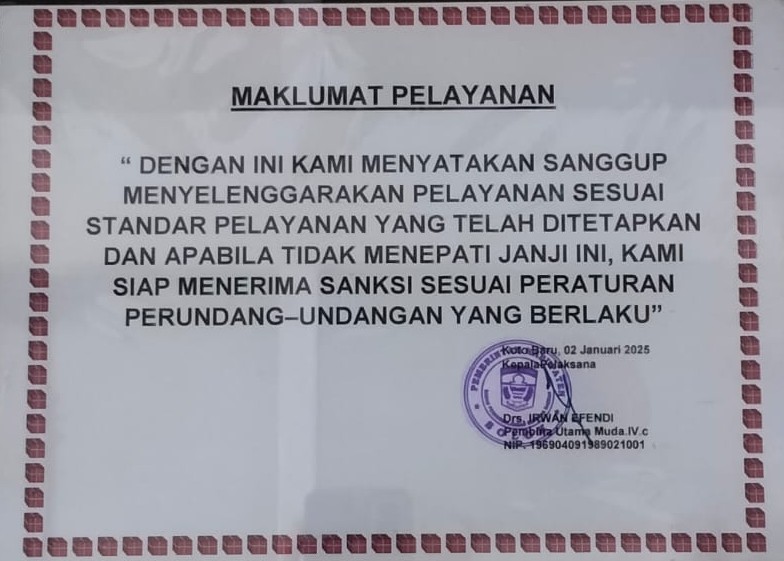 MAKLUMAT PELAYANAN